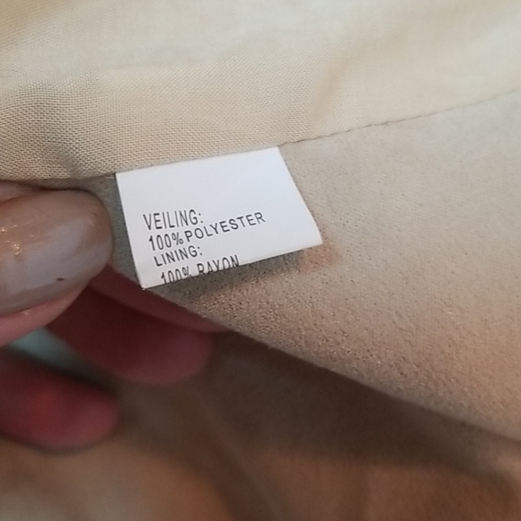 Ladakh cream fringe suede like jacket - Picture 8 of 8